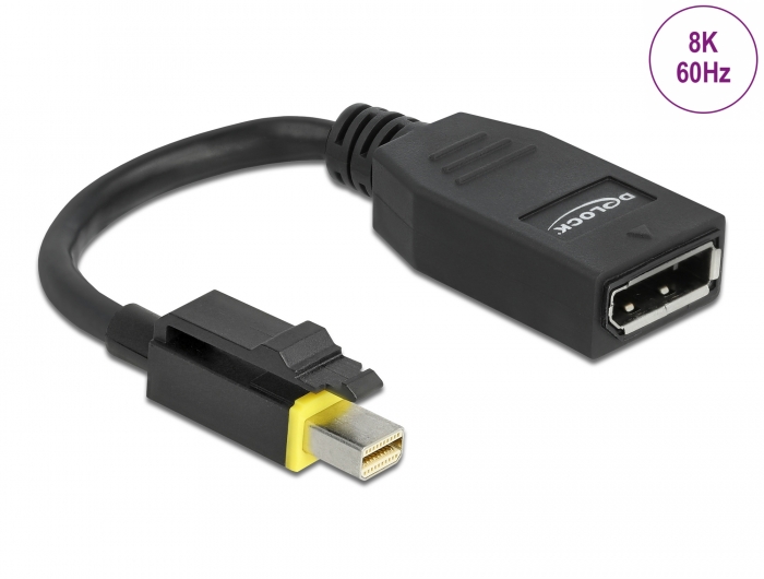 Hoch/Runter/Links/Rechts Abgewinkeltes Mini DisplayPort zu DisplayPort-Buchse GE 
