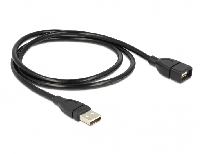 Delock Câble USB 2.0 USB A - USB C coudé 3 m - 80033 