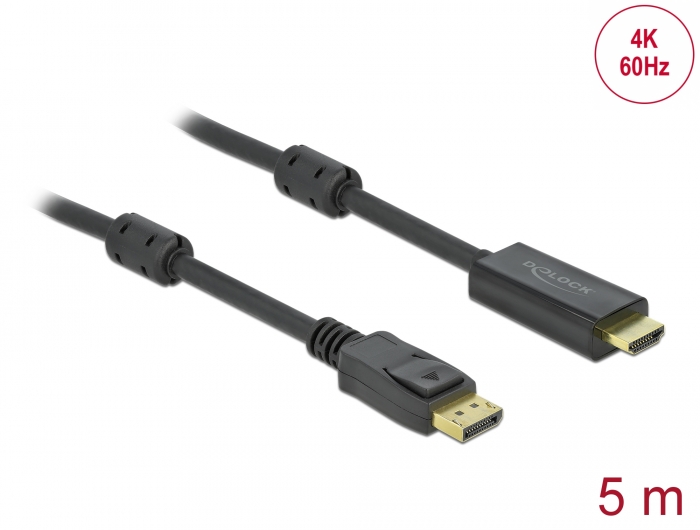 Delock Products 83808 Delock Cable DisplayPort 1.2 male > DisplayPort male  4K 5 m