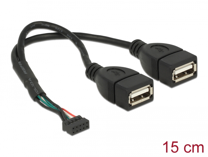 Delock Productos 85664 Delock Cable macho USB 2.0 Tipo-A > 2 hilos