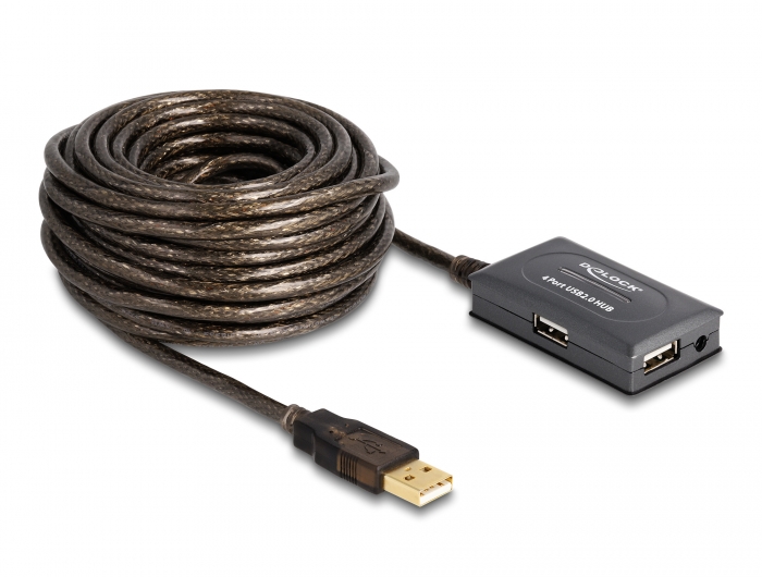 Delock USB3.0-Verlängerungskabel 10m A-A, M/F, aktive Verstärkung, ohne  Netzteil, USB - CompuTech