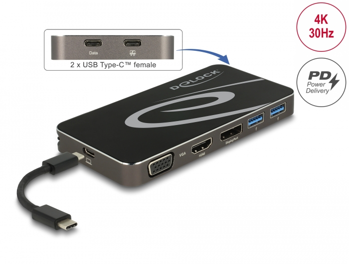 Delock Products 87773 Delock USB Type-C™ 3.2 Dockingstation 4K