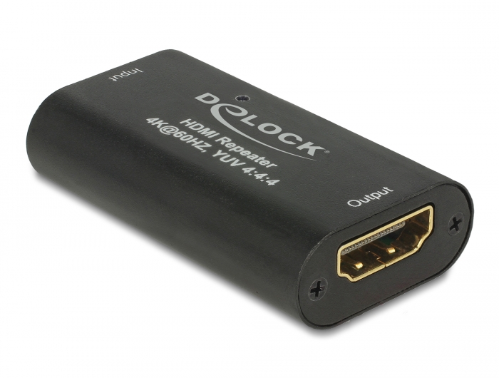 Delock Produits 18600 Delock Commutateur HDMI UHD 3 entrées HDMI > 1 sortie  HDMI 4K avec câble 50 cm intégré