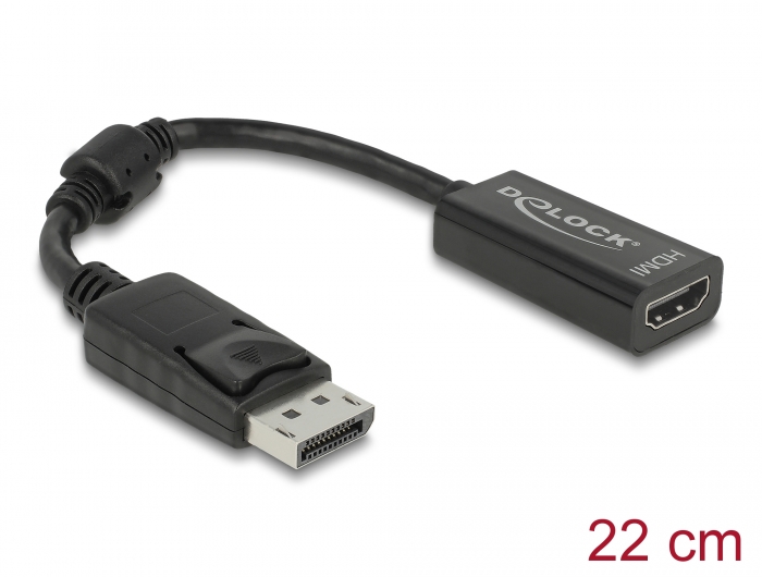 Delock Produits 61849 Delock Adaptateur DisplayPort 1.1 mâle > HDMI femelle  passif noir