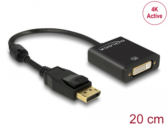 Delock Adaptateur HDMI avec alimentation USB vers DisplayPort 1.2