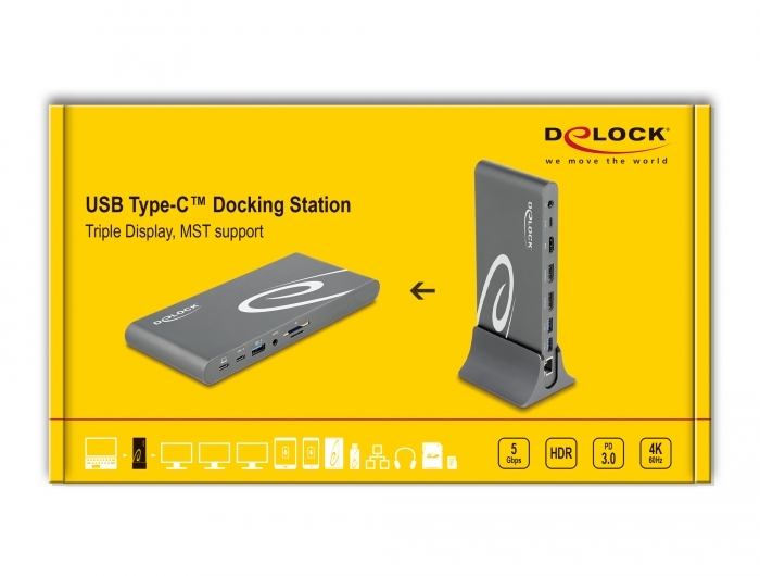 Delock Products 87772 Delock USB Type-C™ DP 1.4 Docking Station
