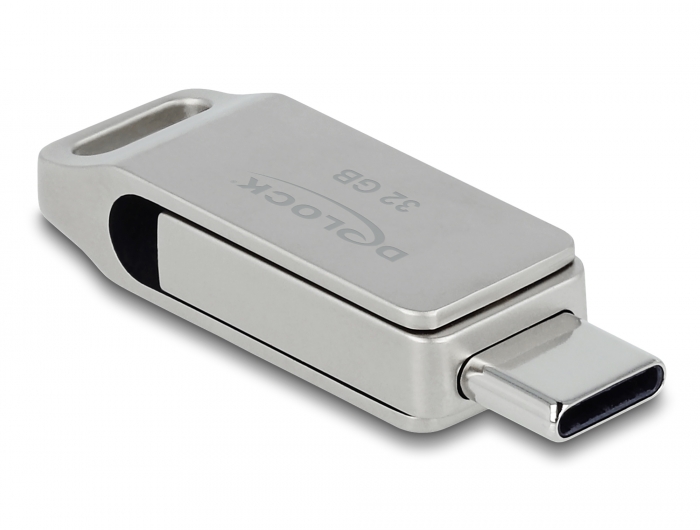 Naschrift Wiskunde Verdorie Delock Products 54074 Delock USB 3.2 Gen 1 USB-C™ + Type-A Memory Stick 32  GB - Metal Housing