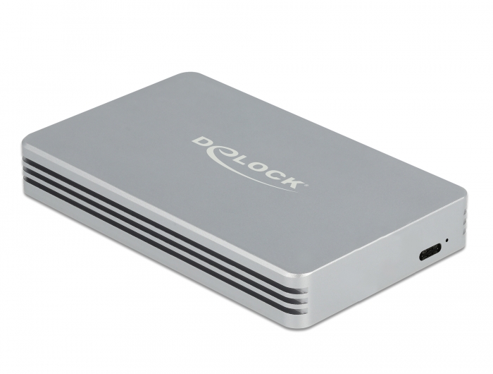 Delock Products 42600 Delock External Enclosure for M.2 NVMe PCIe SSD with  SuperSpeed USB 10 Gbps (USB 3.2 Gen 2) USB Type-C™ female