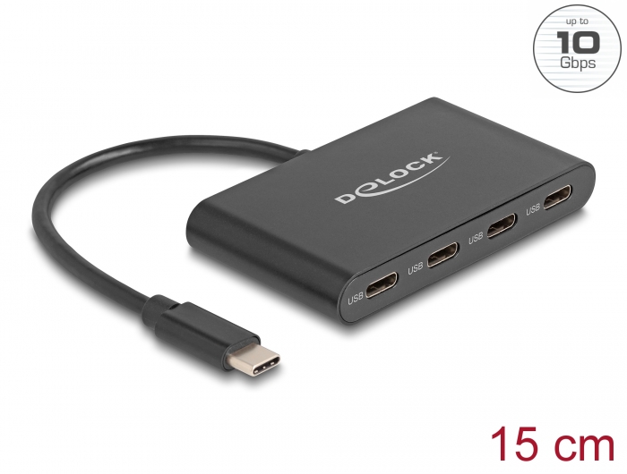Delock Adaptateur USB 3.2 Gen 2 (10 Gbps) Connecteur USB A - Prise USB C