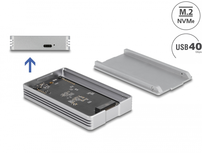 Delock Produits 42018 Delock Boitier USB4™ 40 Gbps pour 1 x SSD M