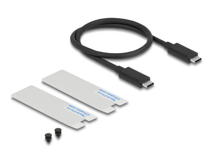 Delock Produits 42018 Delock Boitier USB4™ 40 Gbps pour 1 x SSD M.2 NVMe -  pas d'outil