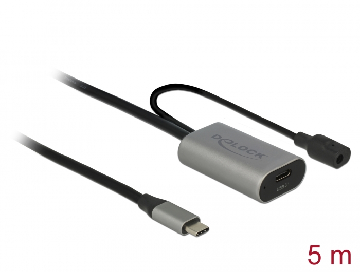 Delock Produkte 85392 Delock Aktives USB 3.1 Gen 1 Verlängerungskabel USB  Type-C™ 5 m