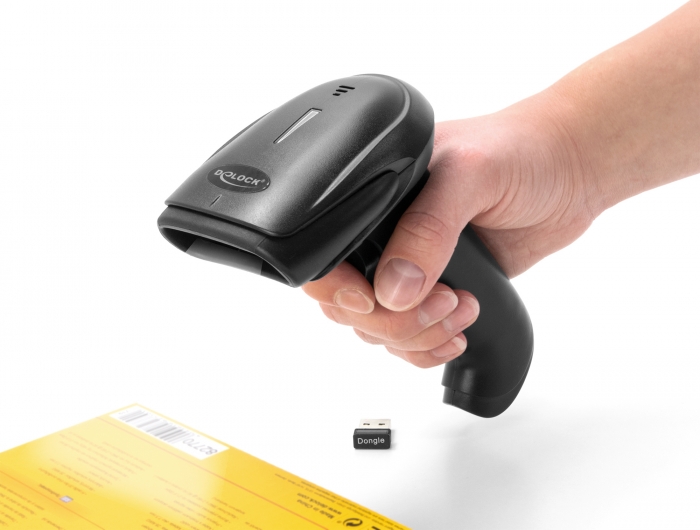 Delock Products 90564 Delock Barcode Scanner 1D Laser for 2.4 GHz,  Bluetooth or USB