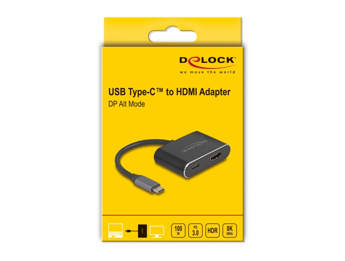 Delock Adaptateur coudé HDMI - HDMI, 8K 60Hz