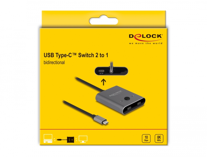 USB C Switch 2 in 1 Out or 1 in 2 Out, USB Type C Bidirectional