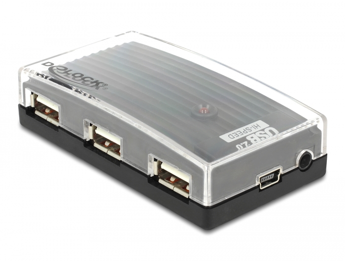 HUB USB Delock 2-Port für 5,25 oder 3,5 Einbau schwarz 2x USB3  Hardwarecamp24