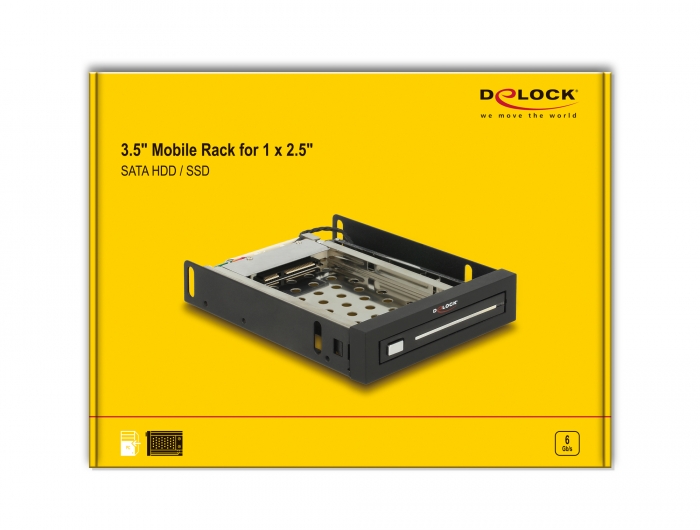 Delock - 47194 - boitier rack pour disque dur - 3.5 mobile rack