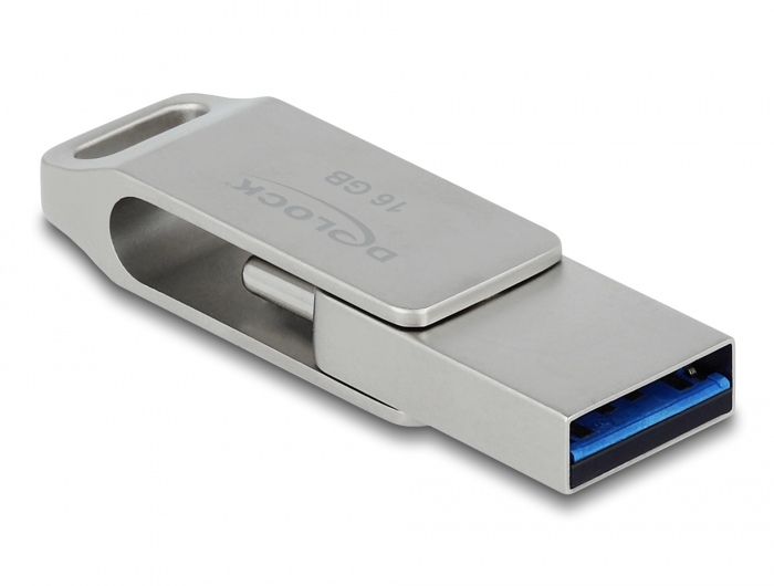 Mini Clé USB 3.2 Gen 1 USB-C 16 GB - Boitier métallique Delock