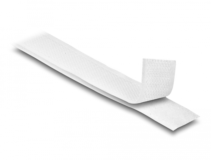 Delock Produkte 20919 Delock Strapazierfähiges Klettband mit Haft- und  Flauschband L 5 m x B 20 mm weiß