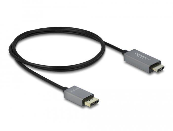 DELOCK 63206: Adaptateur HDMI-A mâle vers DisplayPort femelle 4K 60 Hz chez  reichelt elektronik