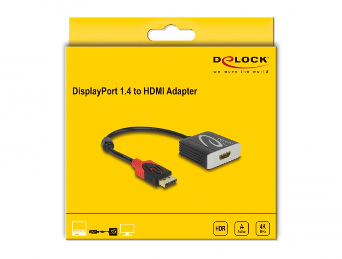 CableDeconn DisplayPort 1.4 to HDMI 8K Cable Converter 8K@30Hz 4K@120Hz  Directional Compatible with DisplayPort PC and HDMI Displays  F0206-Diplayport 1.4 8K-CableDeconn