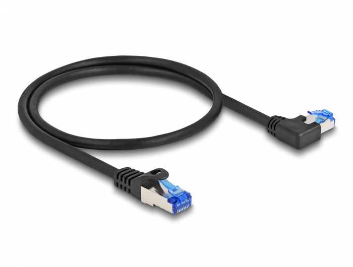 Delock Products 87015 Delock Cable RJ45 plug to RJ45 plug with bend  protection Cat.6A 50 cm black