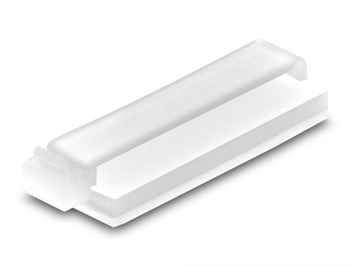 DeLOCK self-adhesive plastic cable cover, white