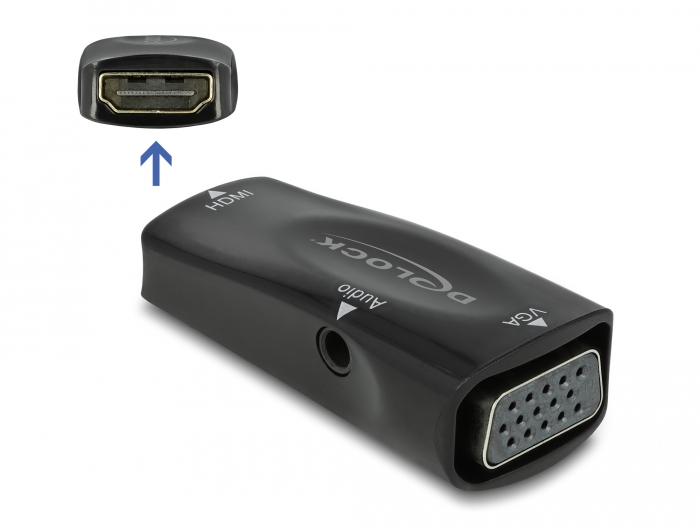 Adaptateur HDMI mâle/VGA Femelle avec fil Jack 3.5mm M/M ALL WHAT