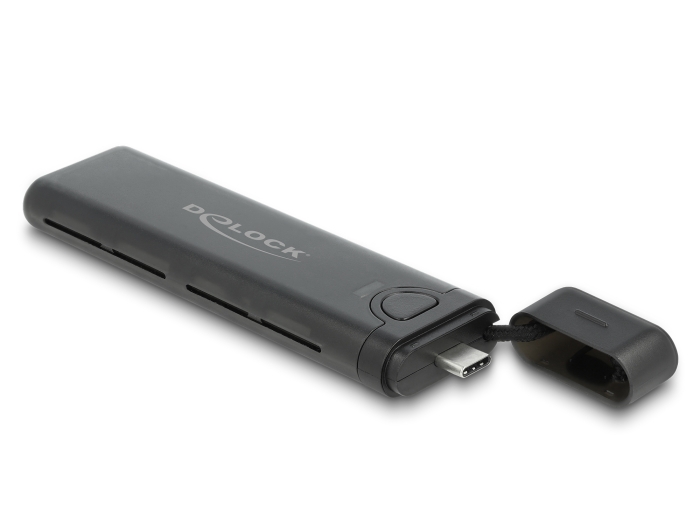 Delock Products 42012 Delock USB4™ 40 Gbps Enclosure for 1 x M.2 NVMe SSD -  tool free