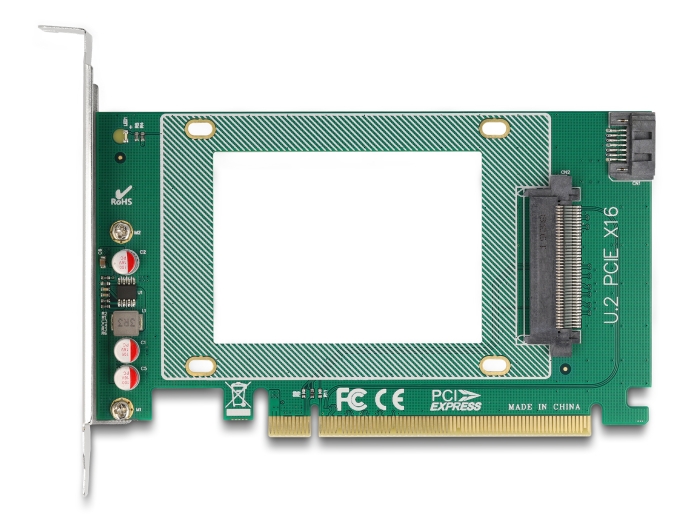 Delock Produits 90066 Delock Carte d'adaptation PCI Express x1 à 2