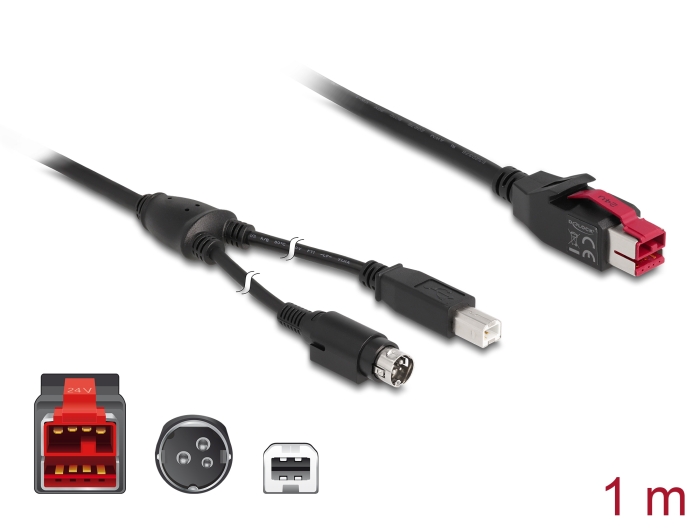 Delock Produkte 85487 Delock PoweredUSB Kabel Stecker 24 V > USB