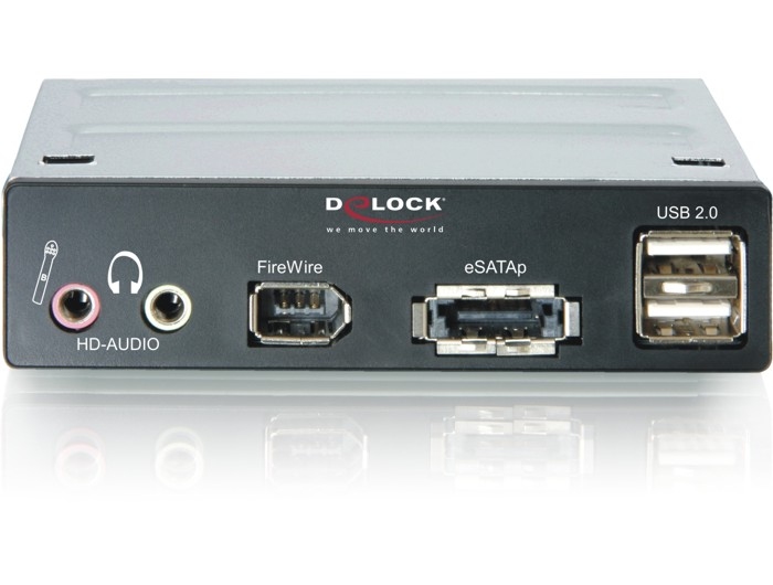 Delock Products 91477 3.5″ Mutlipanel eSATAp/USB /HD-Audio