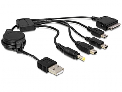 82444 Delock Charging cable USB 2.0 > 5 x for iPhone + Nintendo + PSP