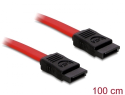 84211 Delock SATA cable 100cm straight/straight red
