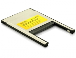 91052 Delock Lecteur de cartes PCMCIA 2 in 1 Compact Flash I/II - IBM Microdrive Typ II PC Card