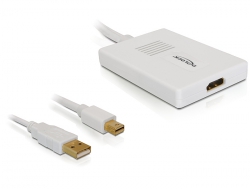 61755 Delock Adapter DisplayPort mini + USB (Audio) Stecker >  HDMI Buchse
