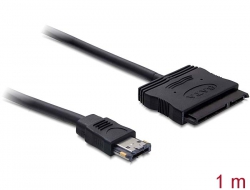 84403 Delock Cable eSATAp 12 V > SATA 22 pin 2.5 / 3.5 HDD 1.0 m