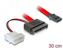 84377 Delock Cable SATA Slimline male + 2pin power 5V > SATA