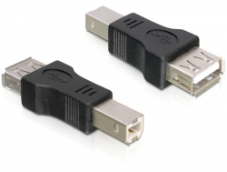 61098 Delock Adapter Gender Changer USB-B Stecker – USB-A Buchse