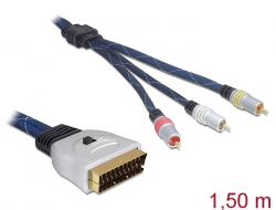 83125 Delock Cable Scart + Switch - RCA 1.5 m