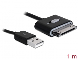 83131 Delock Kabel USB 2.0 Sync- und Ladekabel + Schalter (Samsung Tablet)