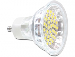 46315 Delock Lighting GU10 LED Leuchtmittel 3,0 W kaltweiß 48 x SMD Glasabdeckung