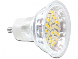 46316 Delock Lighting GU10 LED Leuchtmittel 3,0 W warmweiß 48 x SMD Glasabdeckung