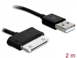 83459 Delock Kabel USB 2.0 synkroniserings- och laddningskabel (Samsung-surfplatta) 2 m