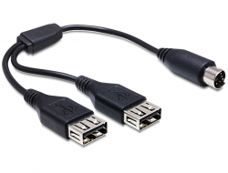65371 Navilock Kabel 2 x USB-A für Notebook Netzteil 41326