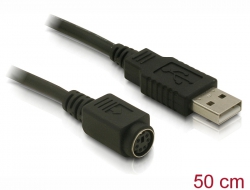 62405 Delock Adapterkabel USB 2.0-A Stecker > Seriell MD6 Buchse