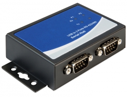 87586 Delock USB 2.0-adapter till 2 x Seriellportar RS-422/485