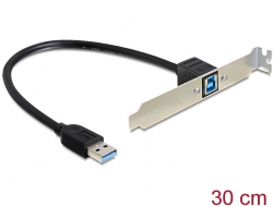83180 Delock Slot bracket USB 3.0-A male internal > 1 x USB 3.0-B external