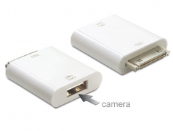 65390 Delock Adapter IPhone / IPad 30 pin male > USB-A female