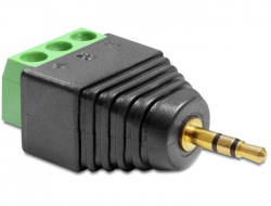 65420 Delock Adapter Stereo plug 2.5 mm > Terminal Block 3 pin